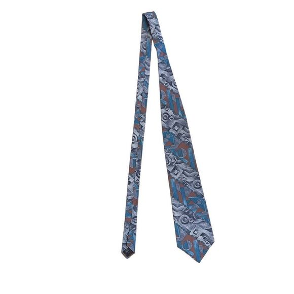 Vintage Courrages Hommes Silk Tie - Picture 2 of 5